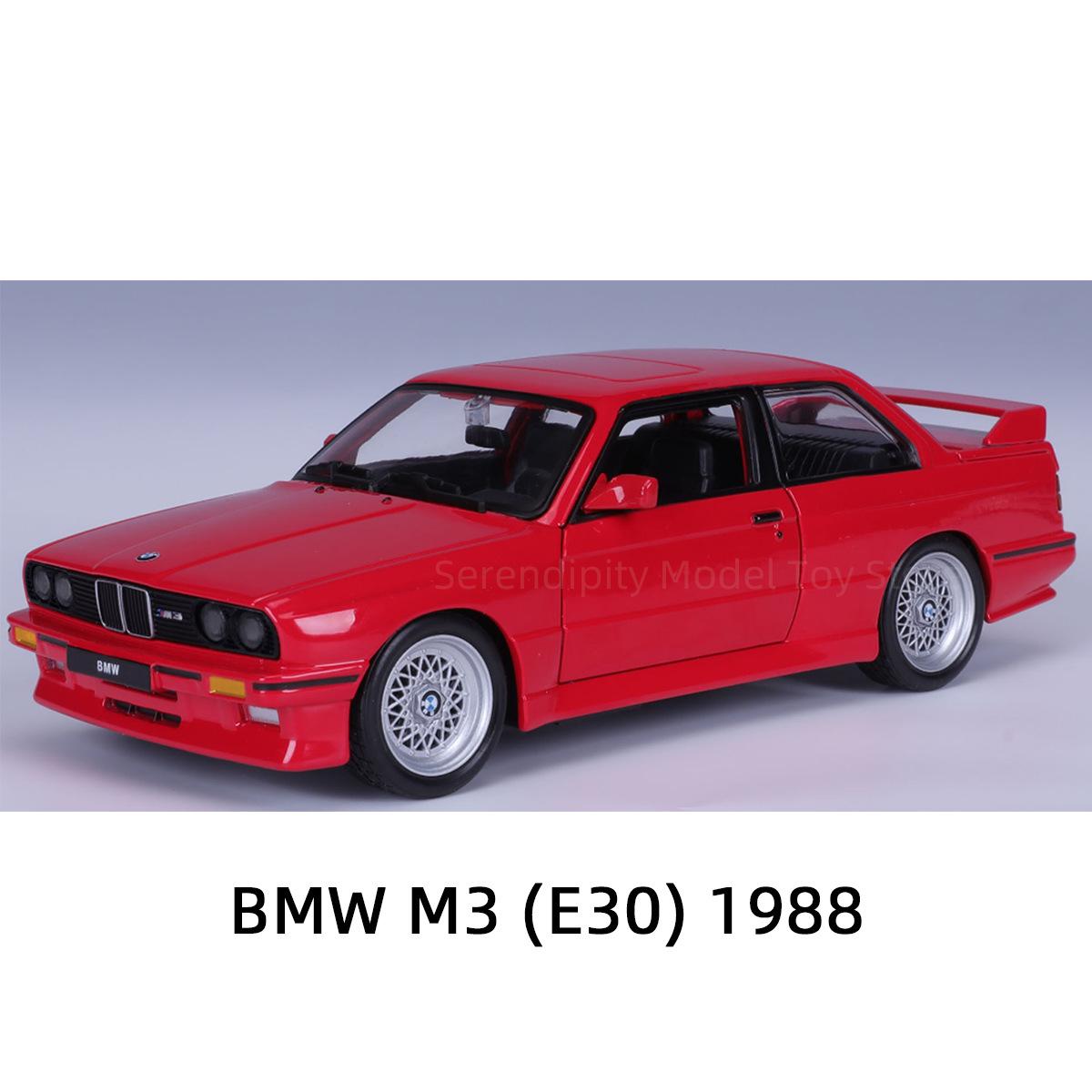 

Bburago 1:24 BMW M3 Classic Metal Alloy Model Car Ornament Collection Toy