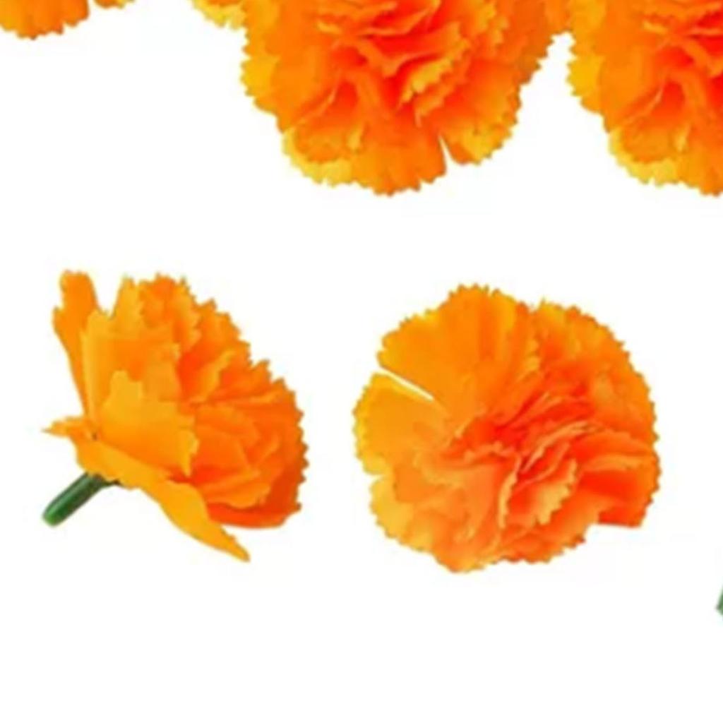 Artificial Carnation Flowers Multipurpose Simulation Exquisite Silk Carnation Flowers with Stems for Birthday Party