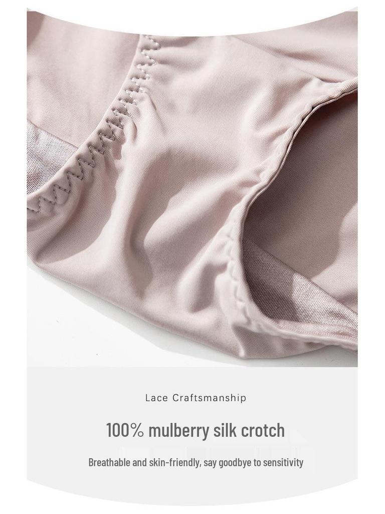 Tangge Women's French Silk Triangle Bra Set for Small Chests