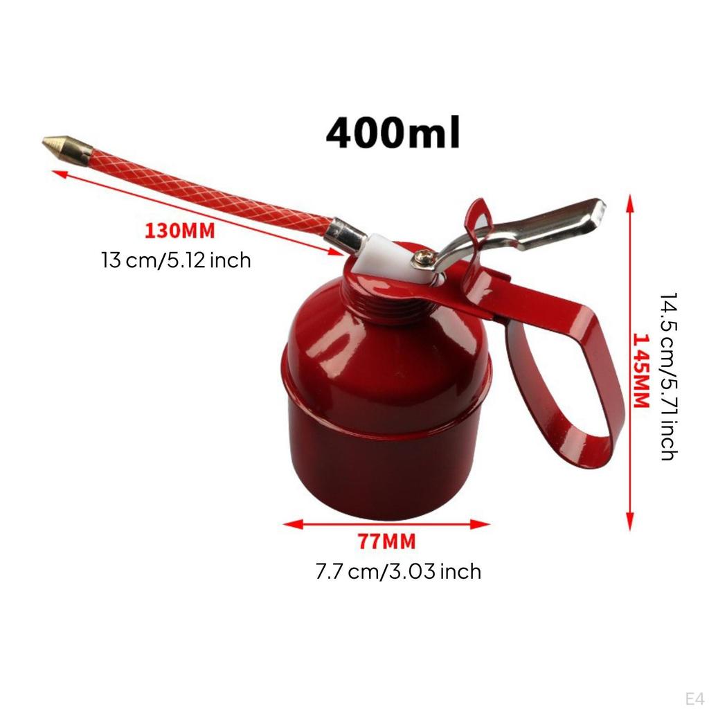 High Pressure Oil Can with Flexible Hose | Manual Trigger, for Workshop 270ML