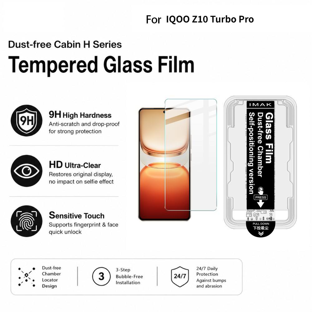 For IQOO 15 13 Z10x Z10 Turbo Pro Neo10 Pro Plus 5G IMAK H Tempered Glass Film Chamber Locator