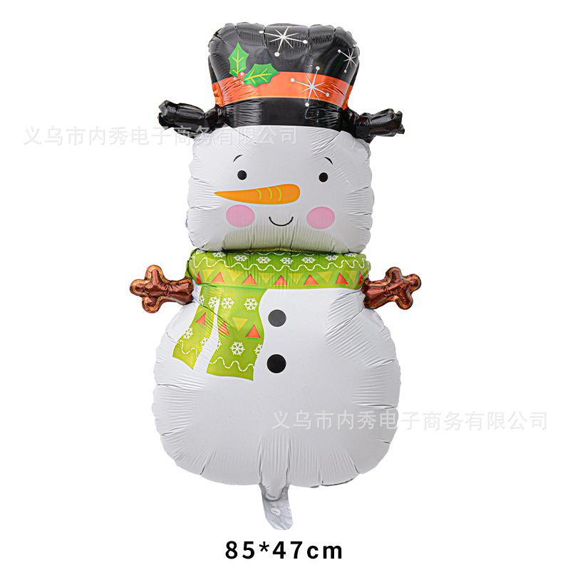 Christmas Balloons Special-Shaped Aluminum Film Balloons Santa Claus Merry Christmas Arrangements Christmas Eve Decorations
