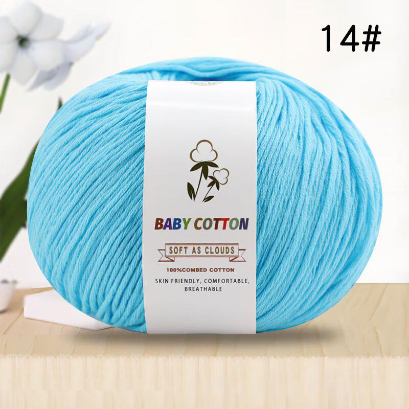 Pure Xinjiang Cotton Yarn for Children's Knitting and DIY Crochet Projects