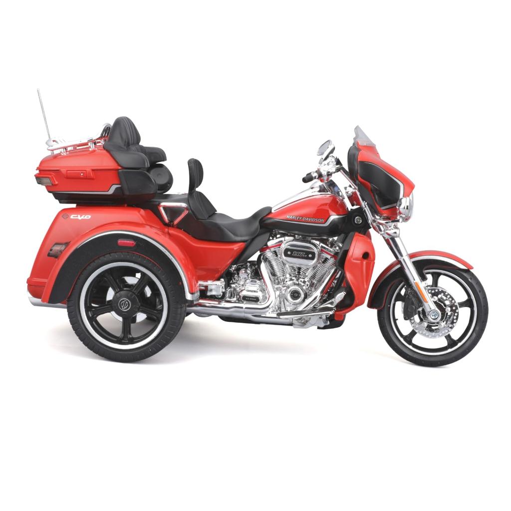 Maisto 1/12 Scale Harley-Davidson CVO Tri Glide Red / Diecast Model Car, Finished Model, 1:12 Trikes 2021 CVO Tri Glide 32337 OG