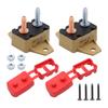 Auto Reset Breakers Overcurrent Protector 5A 12/24V Applications Plastic Winged Mounting Base With #10-32 Bolt Mounting
