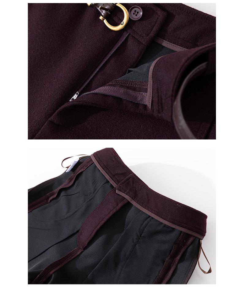 Women's High-Waist Wool Shorts - Autumn/Winter Casual Slimming Mid-Length Versatile Booty Shorts