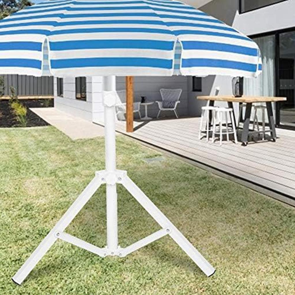 Beach Umbrella Stand Base Multipurpose Heavy Duty Support White Umbrella Base Holder for Garden Beach Outside Summer Beach Yard
