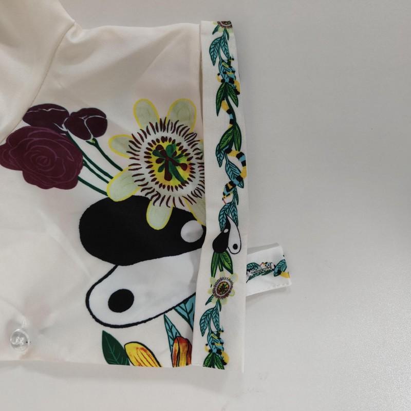 Dress Women's Fashion Suit Casual Loose Shirt Printed Pantsuit