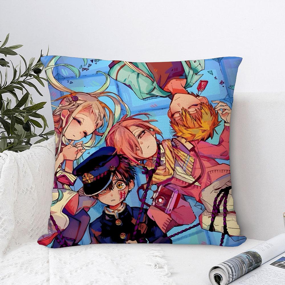 Jibaku Shounen Hanako Kun Pillow Case Plush Fabric Soft  Pillowcase Double Sided Print  Sofa Cushion Cover Throw Pillow Cover