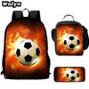 Football School Bag High Definition Waterproof Printing Multi-Functional Load Reduction Ridge Backpack
