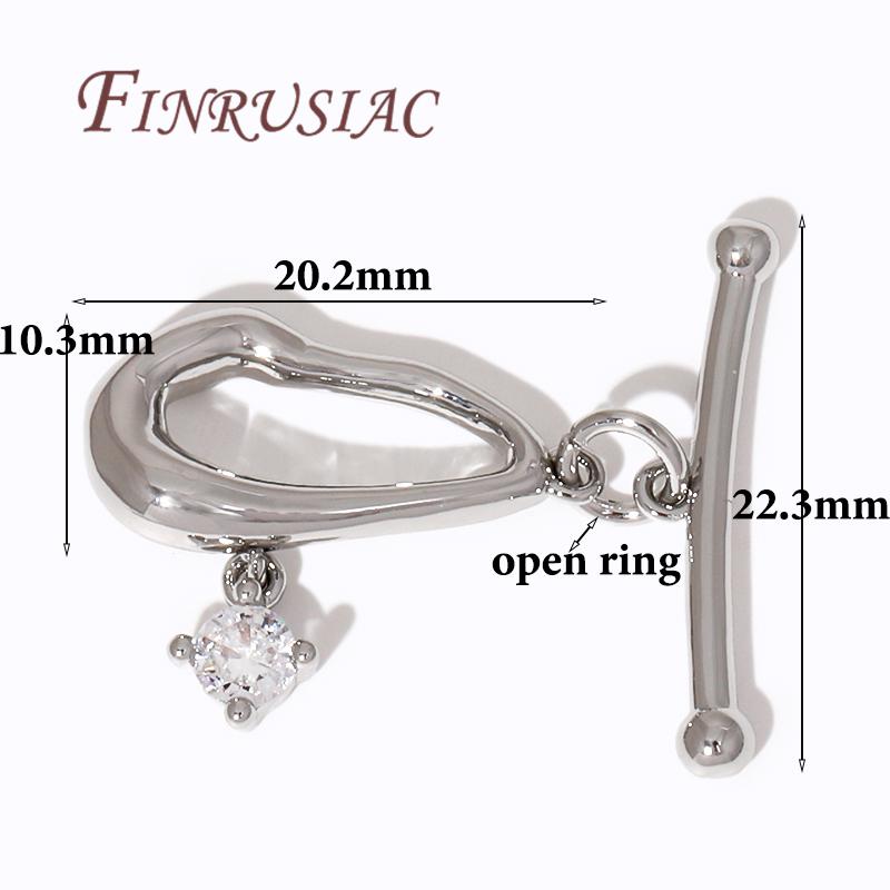 2/4Pcs 18K Gold Plated Toggle Clasps For Jewelry Making Supplies,Brass OT Clasp Connector For Bracelets Findings DIY