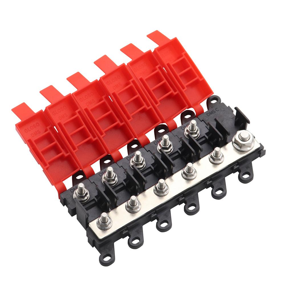 Distribution Block 1 in 5 out 5-way Fuse Holder 200A  Multi-pole Fuse Block