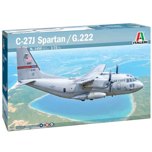 Italeri 1450 Alenia C-27J/G.222 Spartan 1/72 Scale Plastic Model Kit