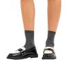 Steve Madden Womens/Ladies Studded Formal Block Heel Penny Loafers