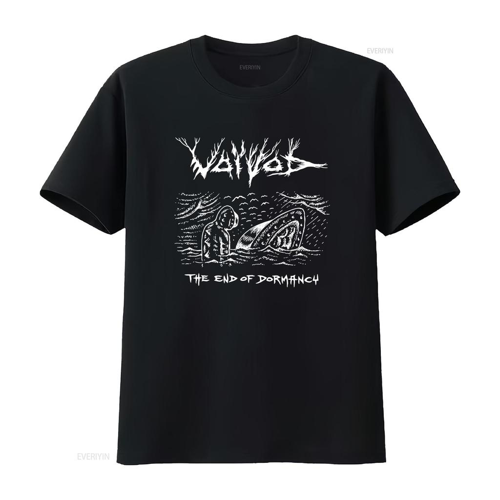 VOIVOD THE END OF DORMANCY Print Cotton T Shirt for Men In Blue Sizes S To 5XL Vintage Washed Top For Everyday Wear Breathable