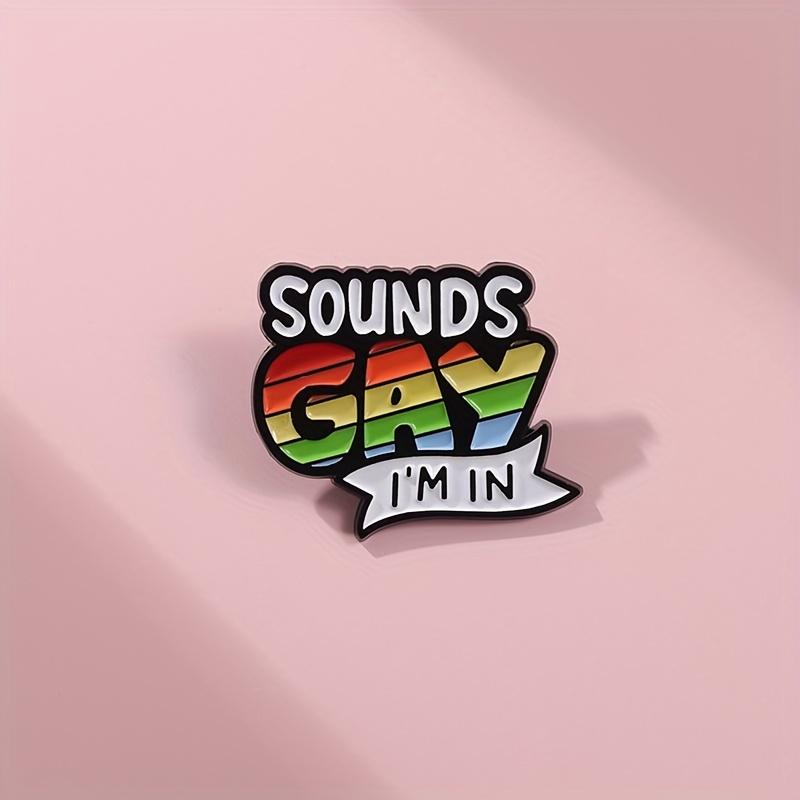 1/2pcs LGBT Sounds Gay Pins Set Cartoon Rainbow Brooch Pride Month Decoration Medal Additions Fashion Unique Lapel Backpack