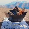Portable Fire Pit  Camping Brazier Folding Bonfire Stove  Outdoor Fire Wood Stove  Steel Fire Pit