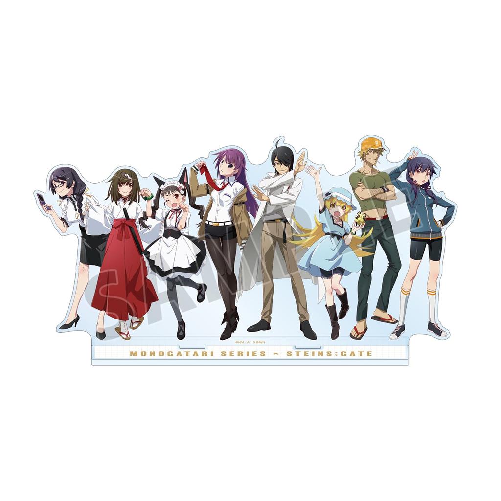 Monogatari Series X STEINS GATE Original Collaboration Illustration Group A Group Big Acrylic Stand Ver.