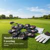 9 Pieces Golf Iron Headcover Set Snug-Fit Sporting Goods Wipe-Clean for Travel