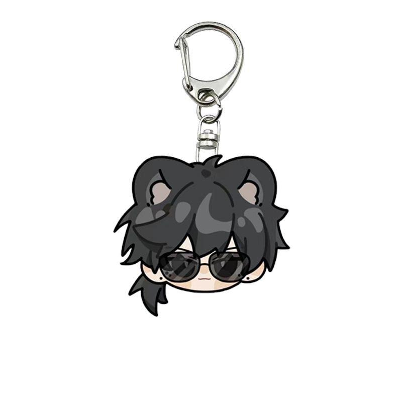 

Classics The Lost Tomb Keychain Woman Acrylic Men Cute Funny Key Ring Kids Zhang Qilin Wu Xie Kylin Zhang Super Wu Keyring Man