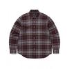 Flannel Check Shirt Burgundy
