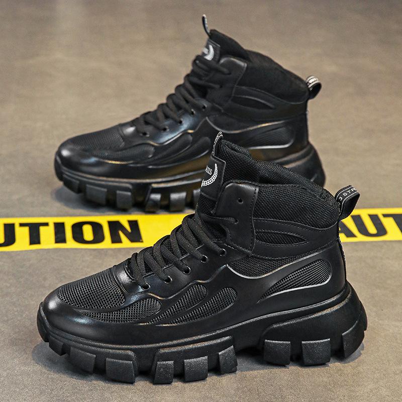 High-top Shoes Autumn New Thick-soled Wear-resistant Mountaineering Sports and Leisure High-end Shoes