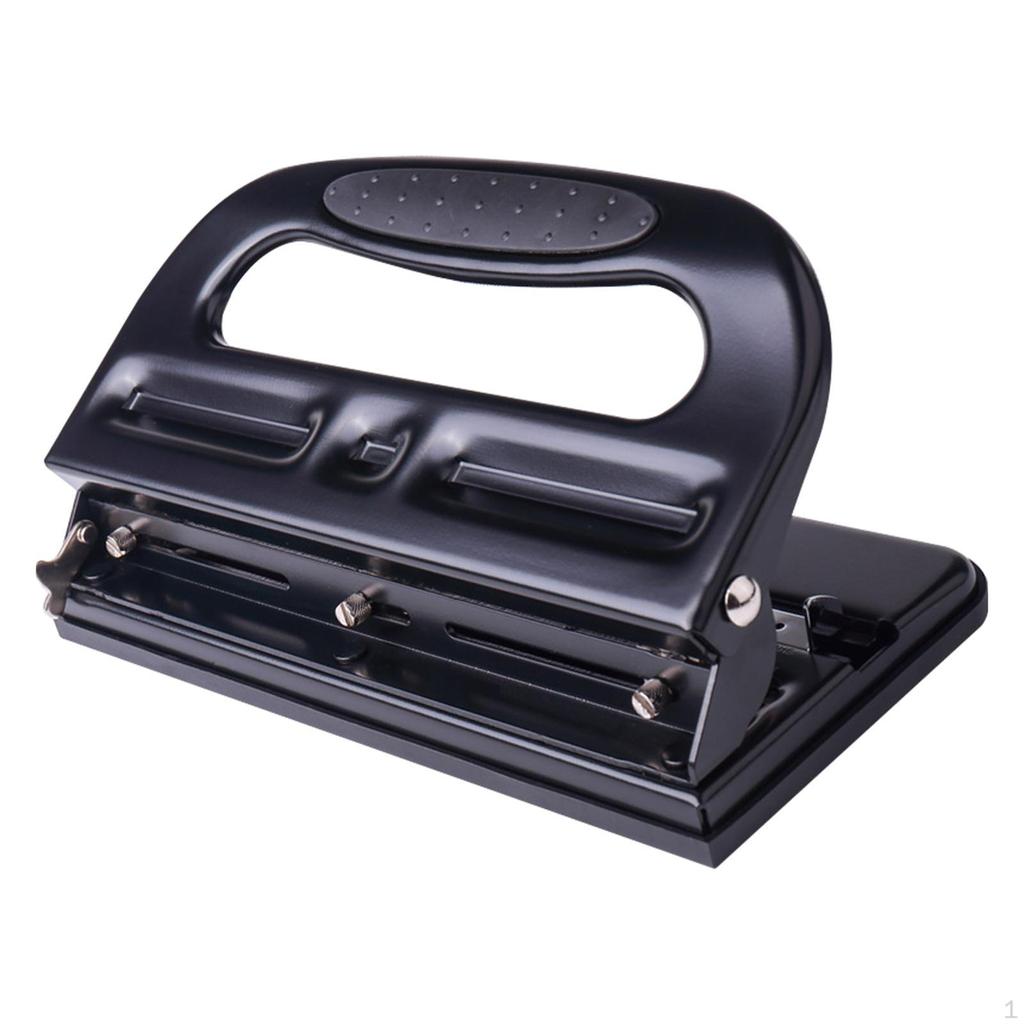 3 Holes Punch Paper Adjustable Handheld 30 Sheet Desktop Hole Puncher for File Folder,