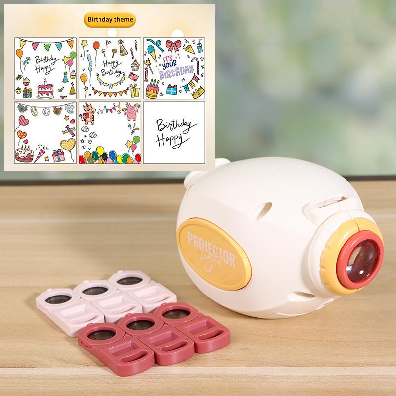 Cartoon Projector Lamp With Soft Light And Multiple Projection Films For Birthday Party And Bedroom Decoration Creative Gifts