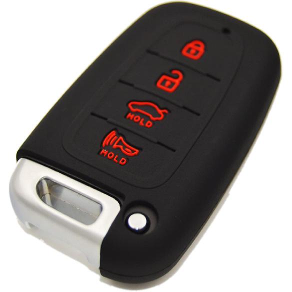 Remote Key Fob Cover for Hyundai Azera Elantra Equus Genesis Sonata and Kia Soul Sportage Sorento Optima Forte Rio