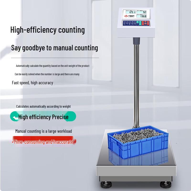 Commercial 304 Stainless Steel Electronic Platform Scale (CN Version)