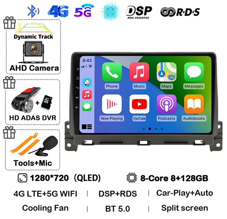 Android 14 Carplay Auto Car Radio For Great Wall Wingle 7 2018 2019 2020 Stereo Video GPS Navigation WIFI Multimedia Player DSP