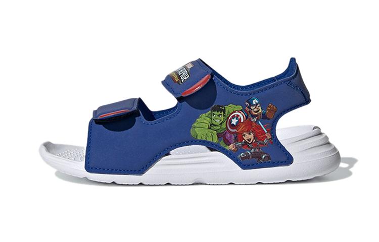 Adidas Adventures Swim Sandals Synthetic Leather Slip Resistant Children s Sandals Blue Children Aged 3 7 Years Old FY8938 31.5