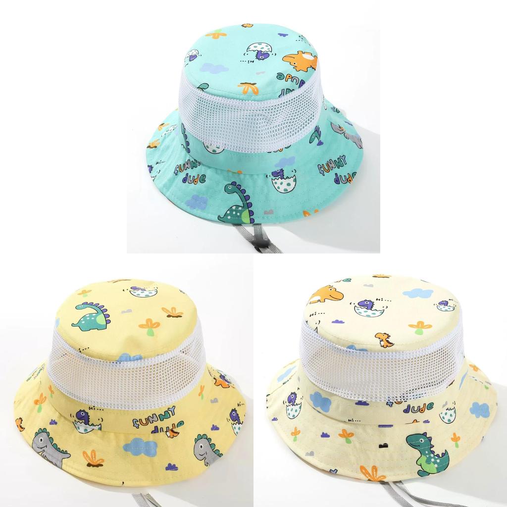 Baby Summer Sun Hat With Long Brim Cotton Blend Lightweight For Kids Outdoor Play