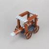 Rome Broken Wooden Cart Building Block Assembly Minifigures Capture Century Model Small Particles Assembly Toys