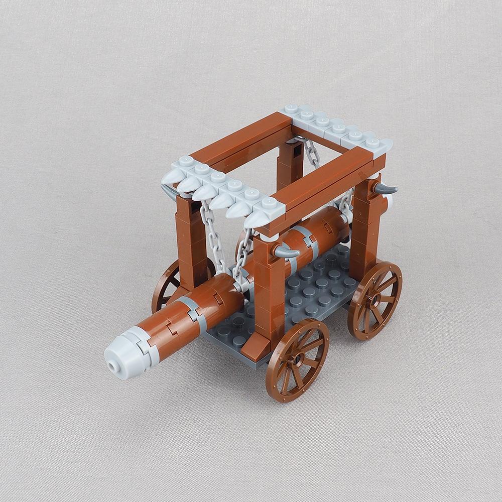 Rome Broken Wooden Cart Building Block Assembly Minifigures Capture Century Model Small Particles Assembly Toys