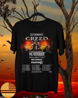 Creed Band 2025 Summer of 99 Nordamerika Tour T-Shirt Volle Größe S-5XL Unisex T-Shirt