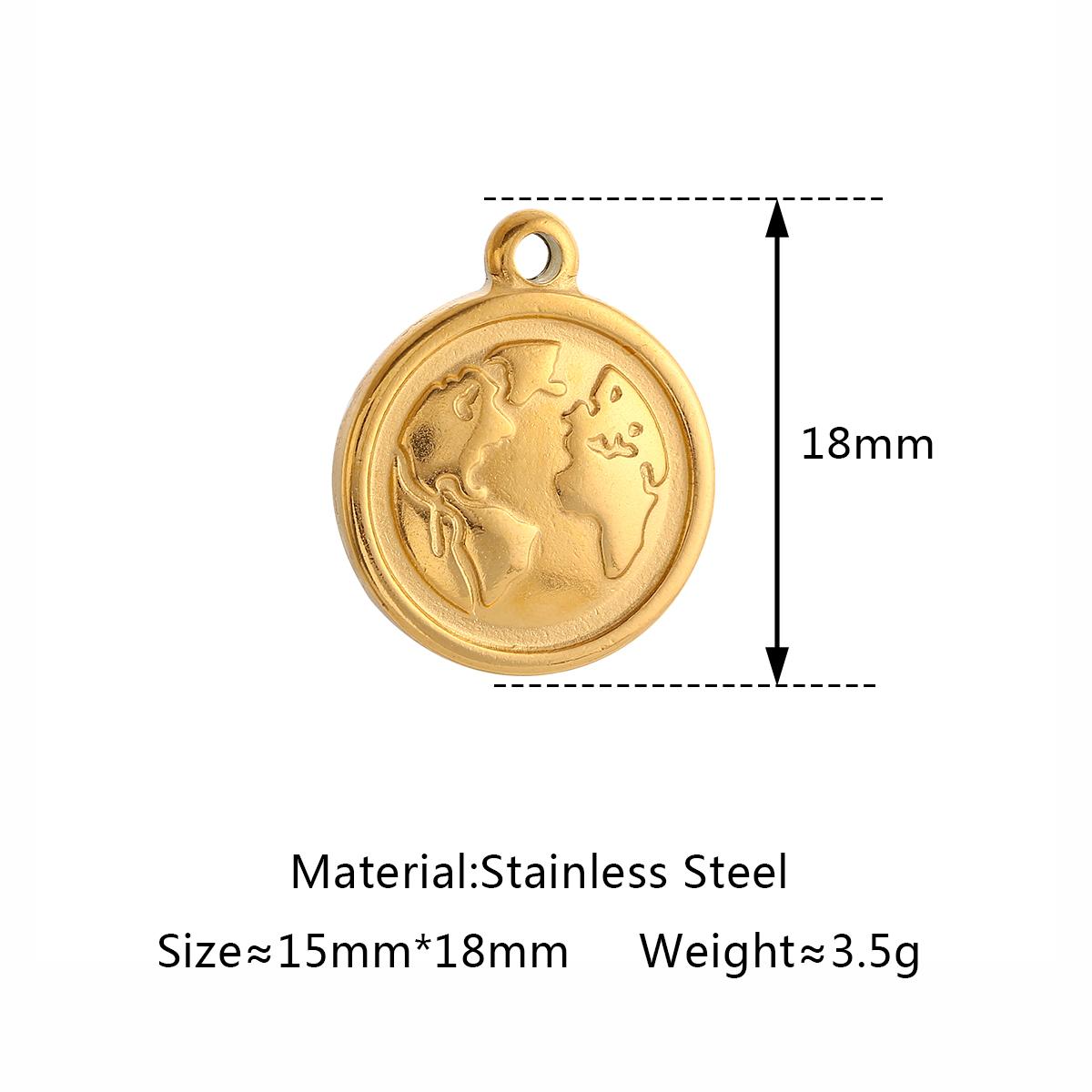 

3Pc Vintage Sun/Star/Earth Sun Charm 3D Embossing Sunburst Stainless Steel Pendant DIY Bracelet Necklace Findings Jewelry Making