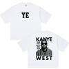 Kanye West Ye 2026 Tour Camiseta Gráfica de Álbum Unisexs Vintage Suelta de Algodón Y2K Hip Hop Streetwear Tendencia Camisetas para Mujer y Unisex