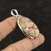 Kupfer Rosa Opal Anhänger 925 Sterling Silber Anhänger Handgemacht Designer Schmuck Natürlicher Edelstein Anhänger Rosa Opal Schöner Schmuck als Geschenk