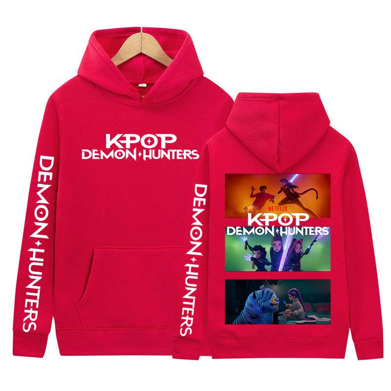 K-pop Demon Hunters 2025 Movie Merch Hoody Men Women Fashion High Quality Fleece Sweatshirt Casual Oversized Long Sleeve Hoodies