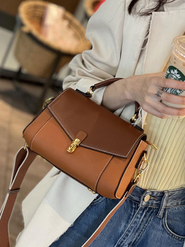 Luxury Designer Women's Shoulder Bag Fashion Genuine Leather Women Handbags  Cowhide Female Crossbody Bags 88191