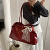 Tote Bag Shoulder Bag Solid Color Large Capacity Underarm Bag Cute Versatile Armpit Bag  Travel