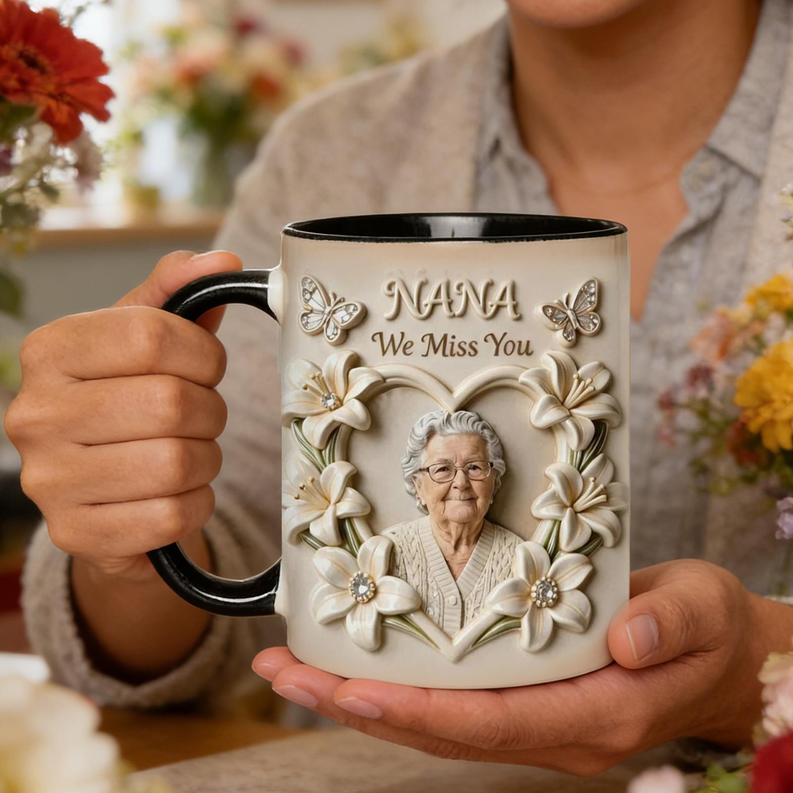 

Ceramic Mug Grandma Drinkware Home Decor 300ml Elegant Tea Coffee Mugs for Women Grandma Mom Milk Latte Cappuccino Juice Soda other
