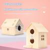 Bird Wooden Cage For Bird Cage Parrot Circular Cage Anti Splash Proof Cage Bird Toys For Pet