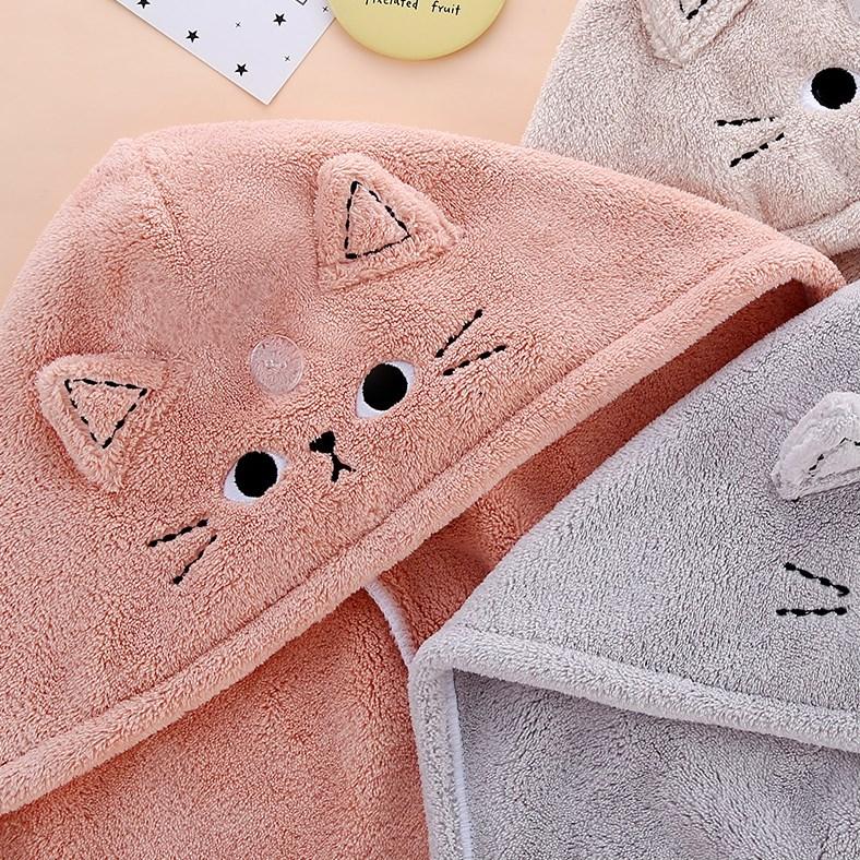 Embroidered Dry Hair Cap, Water Absorbing Shower Cap For The Head, Women'S Quick Drying Hair Care And Drying Tool.