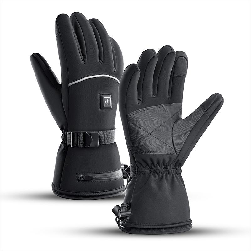 Winter Heated Gloves Motorcycle Gloves Heated Guantes USB Moto Heating Hand Warmer Electric Thermal Heated Cycling Gloves Guant