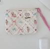 Fashion  Sanitary Napkin Storage Bags Small Cosmetic Bags Flower Pattern Zipper Coin Purses Lady Girls MakeUp Bag Key Money Bags