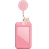 1Pc Colorful Sliding ID Badge Card Holder, Retractable Badge Reel with Cute Flower Charm for Nurse Doctor Teacher Office Staff