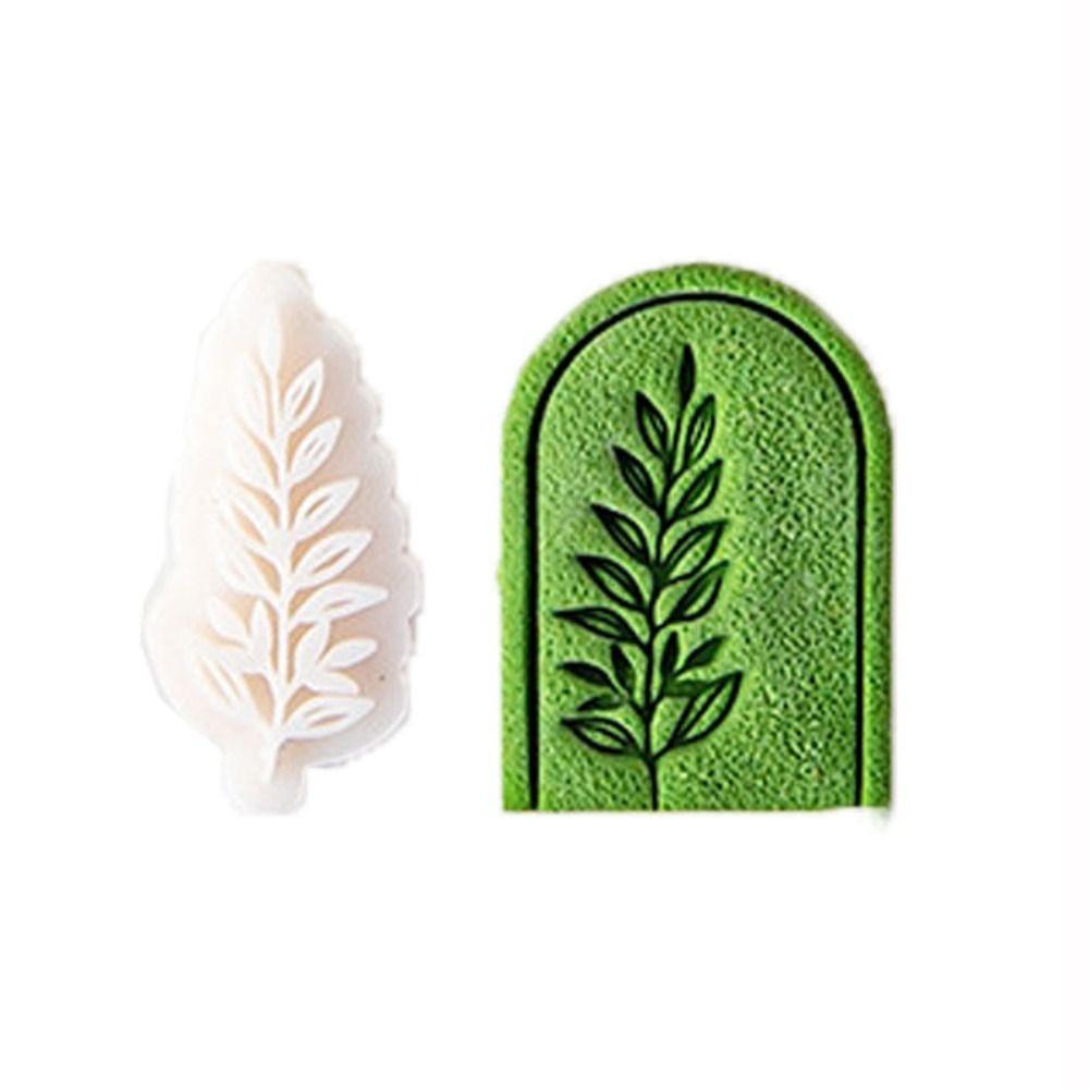 Rose Carnation Soft Pottery Polymer Clay Cutter Earrings Mold Vintage Leaf Ornaments Clay Mould Cut Embossing Making Tool