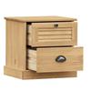 Vidaxl Szafka Nocna Vigo, 42X35X42 Cm, Lite Drewno Sosnowe